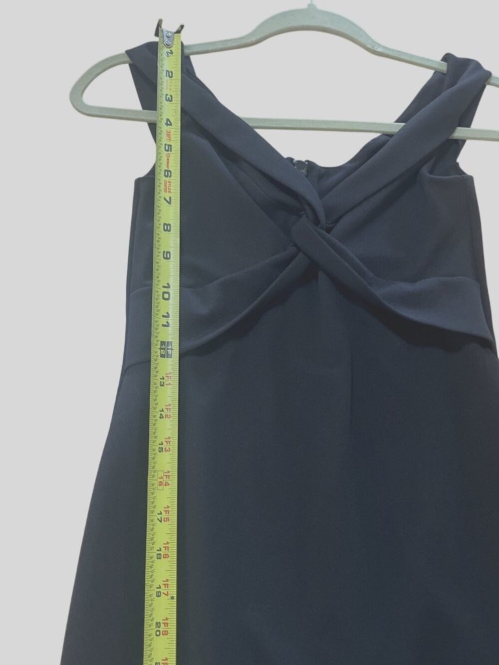 whimsey goth witchy Nookie Black Maxi Dress V Neck Twist Front Fit N Flare Sz M